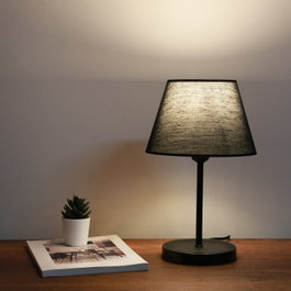 Opviq AYD-3156 Lámpara de Mesa Negra